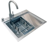 Photos - Kitchen Sink Romzha Caravela 58L A RO41141 580х480 left tap