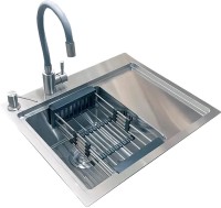 Photos - Kitchen Sink Romzha Caravela 58L C RO41143 580х480 left tap