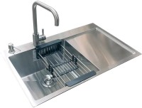 Photos - Kitchen Sink Romzha Caravela 78L B RO41148 780х430 left tap