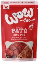 Photos - Cat Food WOW Adult Pure Beef Pate 125 g 