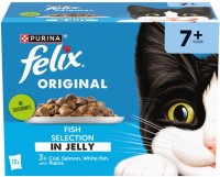 Photos - Cat Food Felix Original 7+ Fish Selection in Jelly 12 pcs 