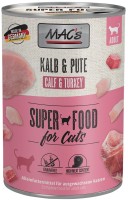 Photos - Cat Food MACs Superfoods Adult Calf/Turkey  400 g