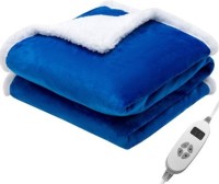 Photos - Heating Pad / Electric Blanket Costway 50'' x 60'' Heated Blanket Throw Reversible Flannel & Sherpa Blan 