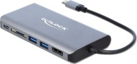 Photos - Card Reader / USB Hub Delock 87683 