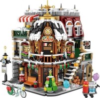 Photos - Construction Toy LOZ Christmas Cafe 1054 