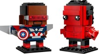 Photos - Construction Toy Lego Captain America and Red Hulk Figures 40668 