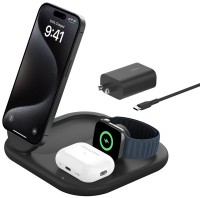 Charger Belkin BoostCharge 3-in-1 Magnetic Foldable 15W 