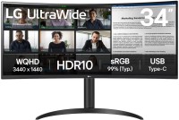 Monitor LG UltraWide 34WR55QK 34 "  black