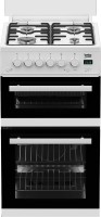 Photos - Cooker Beko EDG 507 W white