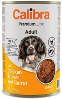 Photos - Dog Food Calibra Premium Adult Chicken/Liver 1.24 kg 1