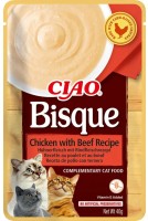 Photos - Cat Food INABA Churu Bisque Chicken/Beef 40 g 