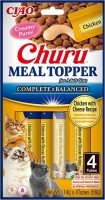 Photos - Cat Food INABA Churu Meal Topper Chicken/Cheese Recipe 56 g 