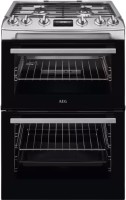 Photos - Cooker AEG CGX6130ACM stainless steel