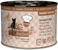 Photos - Cat Food Catz Finefood Ragout in Sauce Pork/Veal 190 g 