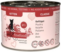 Photos - Cat Food Catz Finefood Classic Canned Kitten Poultry 200 g 