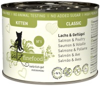 Photos - Cat Food Catz Finefood Classic Canned Kitten Salmon/Poultry 200 g 