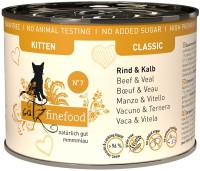 Photos - Cat Food Catz Finefood Classic Canned Kitten Beef/Veal 200 g 