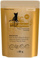 Photos - Cat Food Catz Finefood Classic Pouch Beef/Veal  85 g