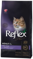 Photos - Cat Food Reflex Plus Adult Skin Care Salmon  1.5 kg
