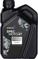 Photos - Engine Oil Specol Spec Moto 4T 10W-40 1L 1 L