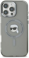 Photos - Case Karl Lagerfeld IML Metal Karl Head for iPhone 16 Pro 