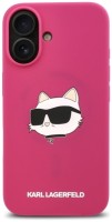 Photos - Case Karl Lagerfeld Silicone Choupette Head Print MagSafe for iPhone 16 