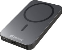 Photos - Powerbank Sandberg Mag Wireless Powerbank 5000 ALU 