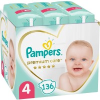 Photos - Nappies Pampers Premium Care 4 / 136 pcs 