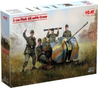 Photos - Model Building Kit ICM 2 cm Flak 38 with Crew (1:35) 