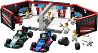 Construction Toy Lego F1 Garage and Mercedes-AMG and Alpine Cars 60444 