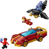 Construction Toy Lego Iron Man Car and Black Panther vs Red Hulk 76310 