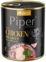 Photos - Dog Food Piper Adult Chicken Hearts/Spinach Canned 800 g 1