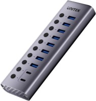 Photos - Card Reader / USB Hub Unitek 10-in-1 Individual Switches Hub 