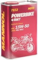 Engine Oil Mannol 7832 4-Takt Powerbike 15W-50 1L 1 L