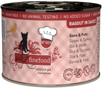 Photos - Cat Food Catz Finefood Ragout in Sauce Goose/Turkey 190 g 