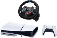 Photos - Gaming Console Sony PlayStation 5 Slim + Racing Wheel 