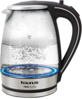 Photos - Electric Kettle Taurus Aroa Glass 2200 W 1.8 L  stainless steel