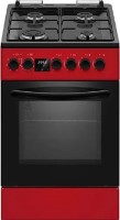 Photos - Cooker Grunhelm FG5612BU burgundy