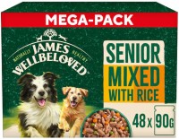 Photos - Dog Food James Wellbeloved Senior Mixed with Rice in Gravy Pouches 48 pcs 48