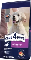 Photos - Dog Food Club 4 Paws Adult Large Breeds Duck 14 kg 