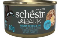 Cat Food Schesir After Dark Chicken/Quail Egg Canned 80 g 