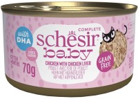 Cat Food Schesir Baby Chicken/Chicken Liver Canned 70 g 