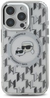 Photos - Case Karl Lagerfeld IML Monogram Karl&Choupette Head MagSafe for iPhone 16 Pro Max 
