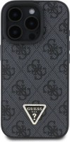 Photos - Case GUESS Leather Triangle Strass for iPhone 16 Pro 