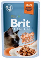 Photos - Cat Food Brit Premium Adult Turkey Fillets Pouch 85 g 