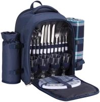 Photos - Picnic Set VonShef 4 Person Picnic Backpack 