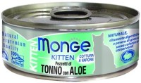 Photos - Cat Food Monge Jelly Kitten Tuna/Aloe 80 g 