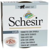 Photos - Cat Food Schesir Adult Canned Tuna/Seabass  85 g