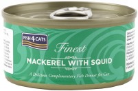 Photos - Cat Food Fish4Cats Finest Mackerel With Squid 70 g 