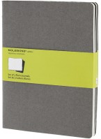 Photos - Notebook Moleskine Set of 3 Plain Cahier Journals XLarge Grey 